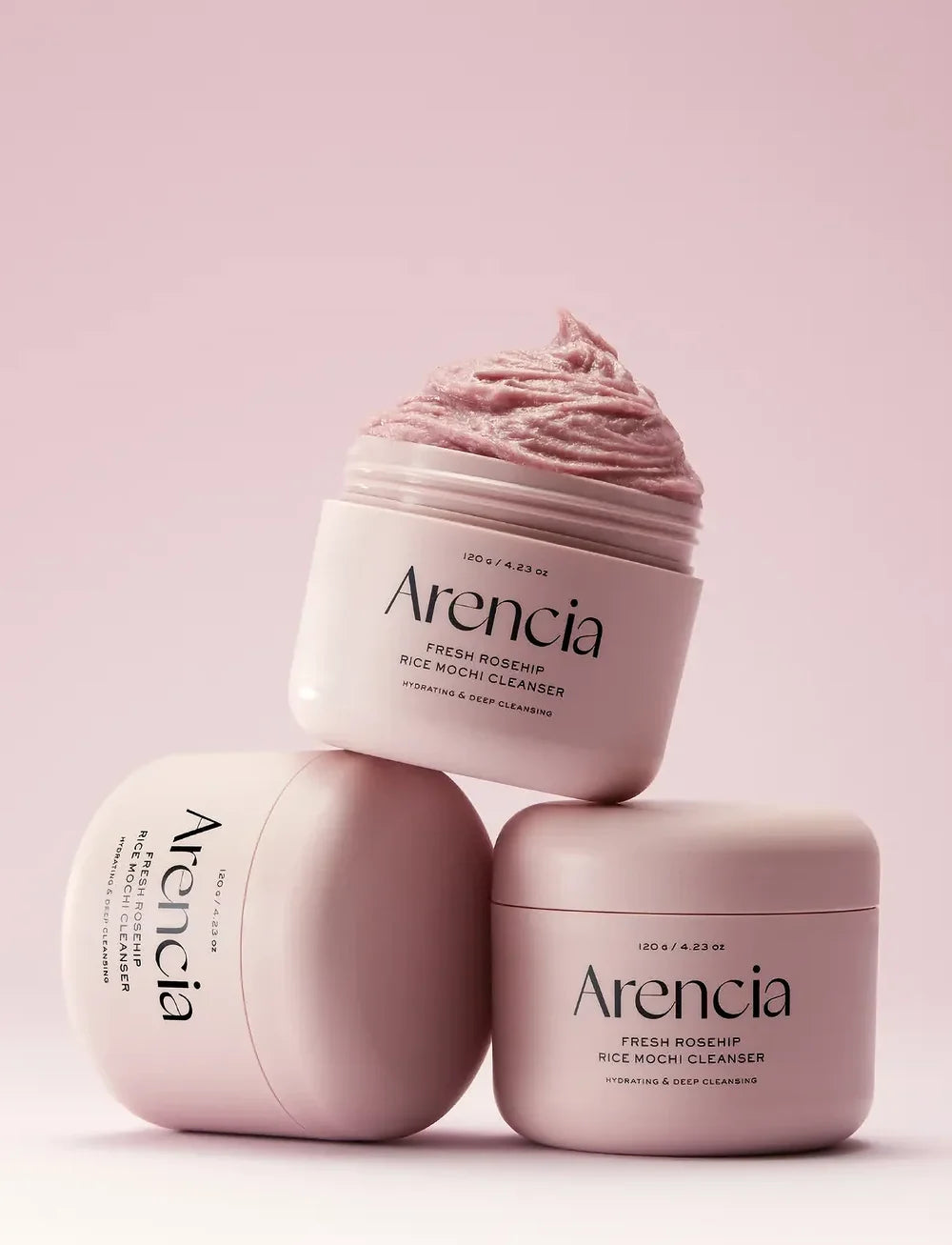 Arencia Fresh Rosehip Rice Mochi Cleanser, 120g
