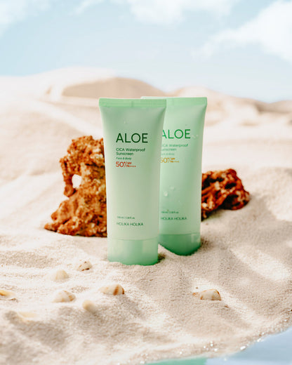 Holika Holika Aloe Cica Waterproof Sunscreen SPF 50+ PA++++, 70ml
