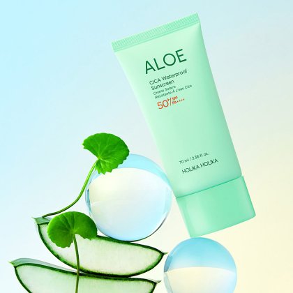 Holika Holika Aloe Cica Waterproof Sunscreen SPF 50+ PA++++, 70ml