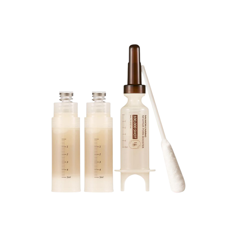 HEVEBLUE Salmon Caring Centella New Pair PDRN Booster 100,000 Shot Essence