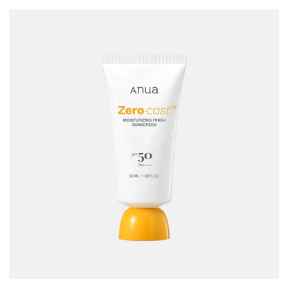 Anua Zero-Cast Moisturizing Finish Sunscreen, SPF50 PA++++, 50ml