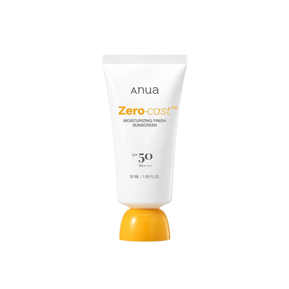 Anua Zero-Cast Moisturizing Finish Sunscreen, SPF50 PA++++, 50ml