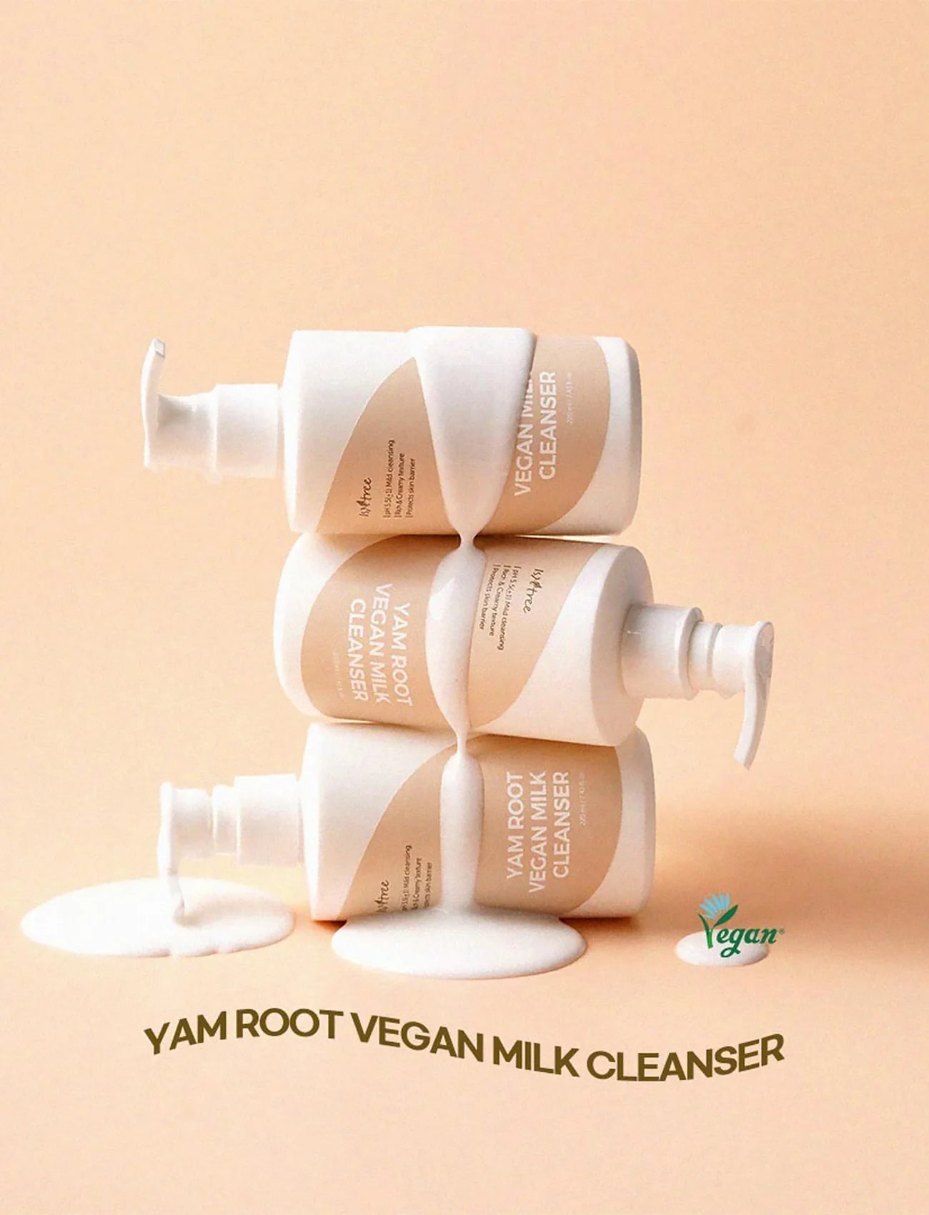 ISNTREE Yam Root Vegan Milk Cleanser, 220ml