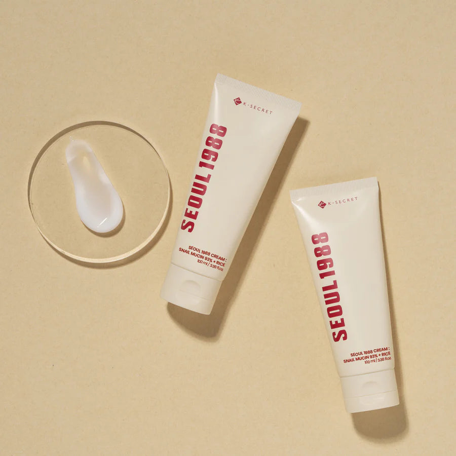 KSECRET SEOUL 1988 Cream: Snail Mucin 93% + Rice, 100ml