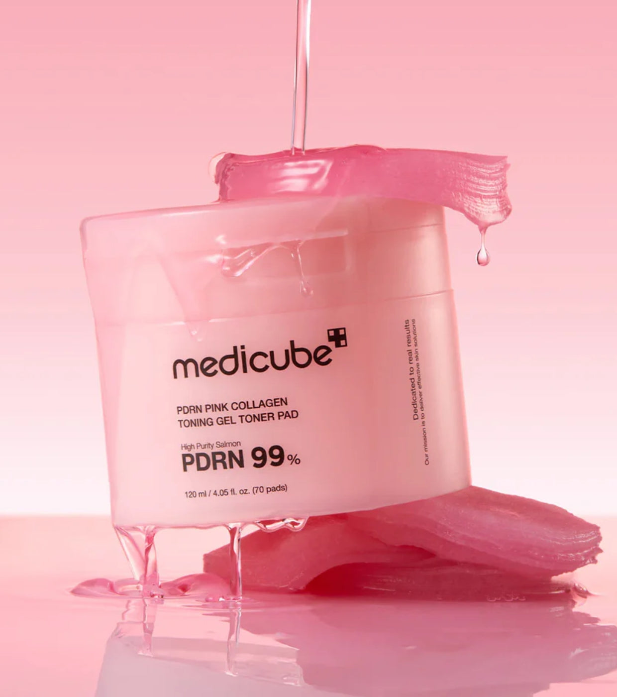 Medicube PDRN Pink Collagen Toning Gel Toner Pad, 70pz