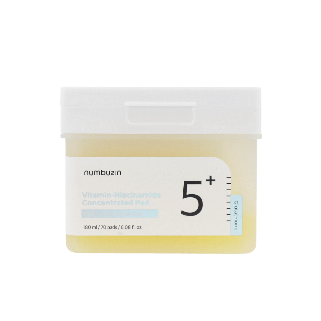 Numbuzin No.5 Vitamin-Niacinamide Concentrated Toner Pads, 180ml e 70 dischetti