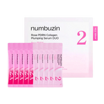 Numbuzin No.2 Rose PDRN Collagen Plumping Serum Duo Mini Kit, 1.2ml x 10