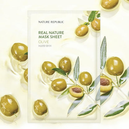 Nature Republic Real Nature Sheet Mask Olive, 23ml
