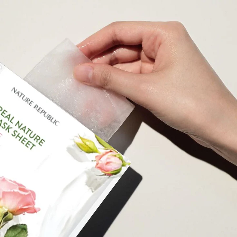 Nature Republic Real Nature Sheet Mask Rose, 23ml