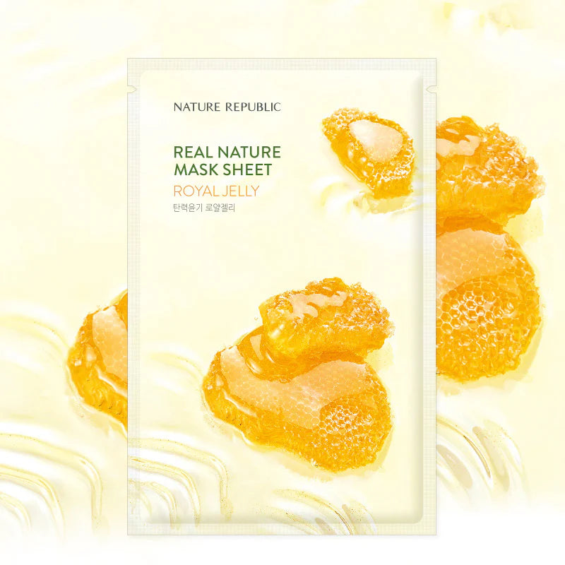Nature Republic Real Nature Sheet Mask Royal Jelly, 23ml