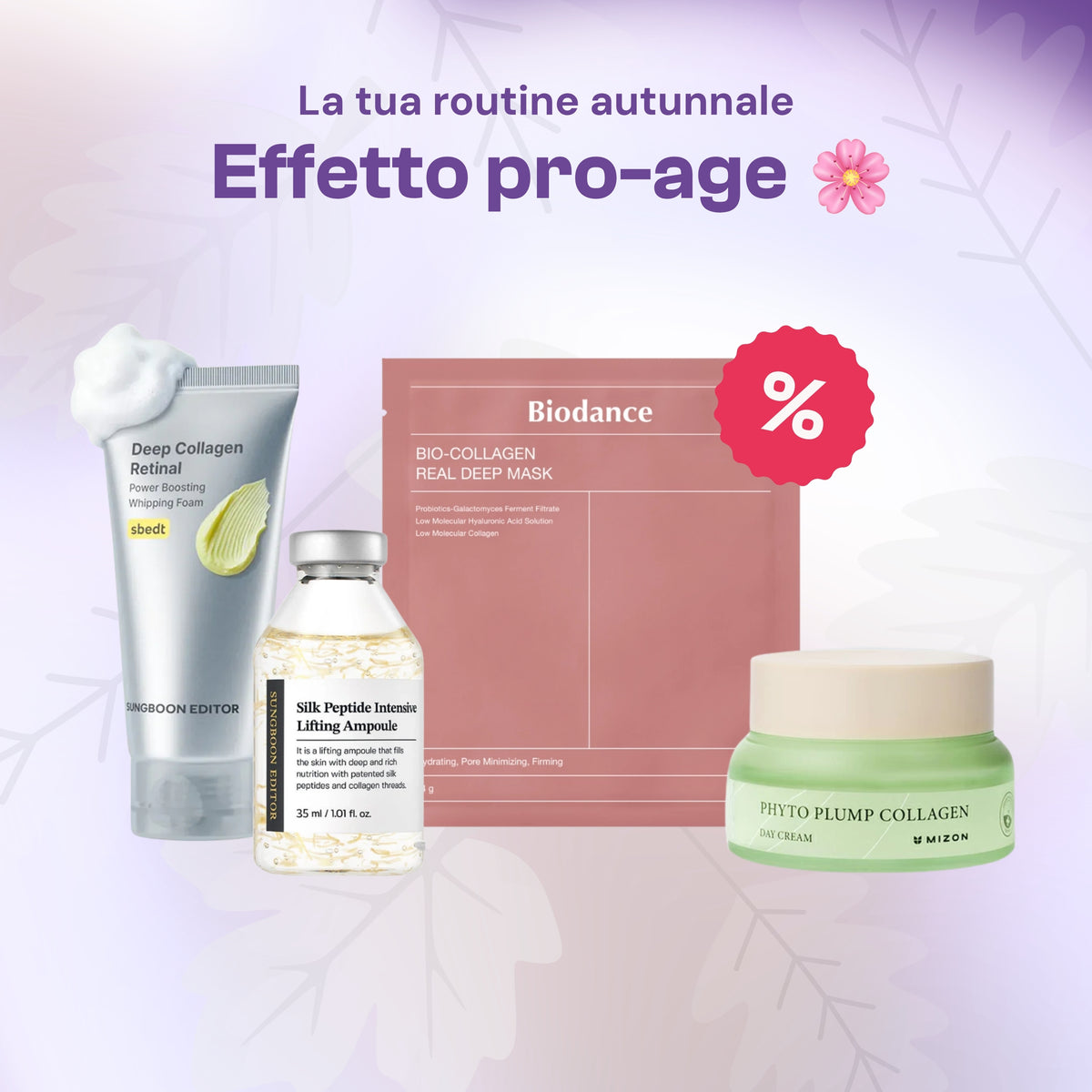 Routine autunnale pro-age per pelle matura