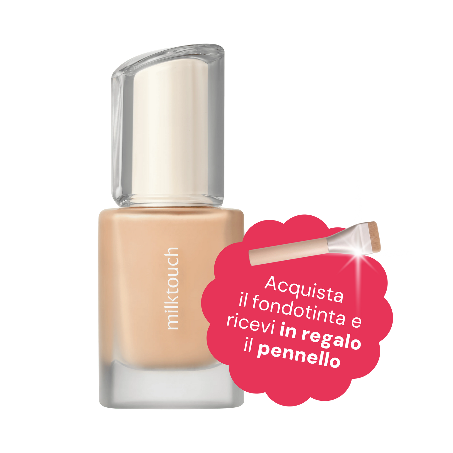 MILK TOUCH Dewy Glass Skin Foundation, 30ml