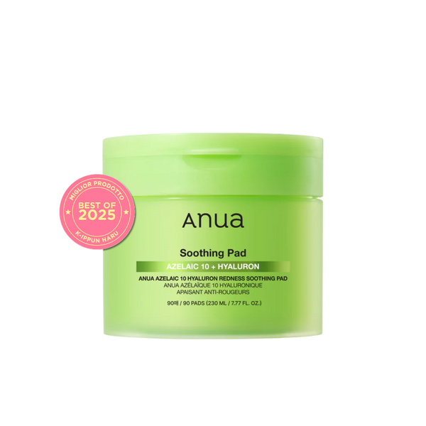 Anua Azelaic 10 Hyaluron Redness Soothing Pad, 90 dischetti