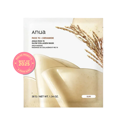Anua Rice 70 Glow Collagen Mask, 38g