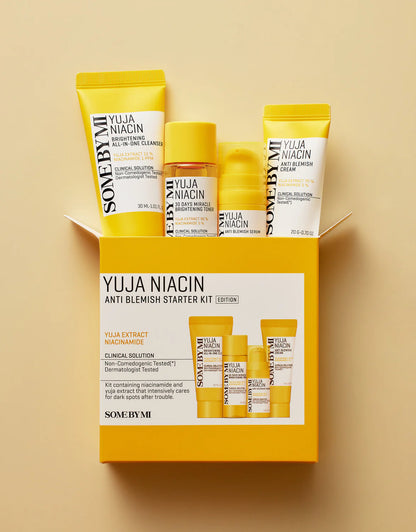 Set - Illuminante - SOMEBYMI Yuja Niacin Brightening Starter Kit, 4 pezzi