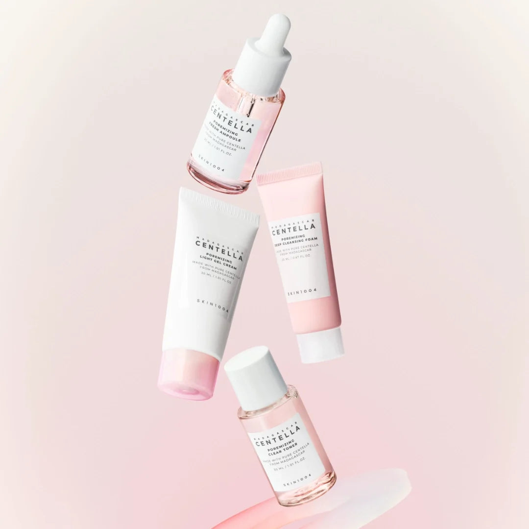 SKIN1004 Madagascar Centella Poremizing Travel Kit, 4 pezzi