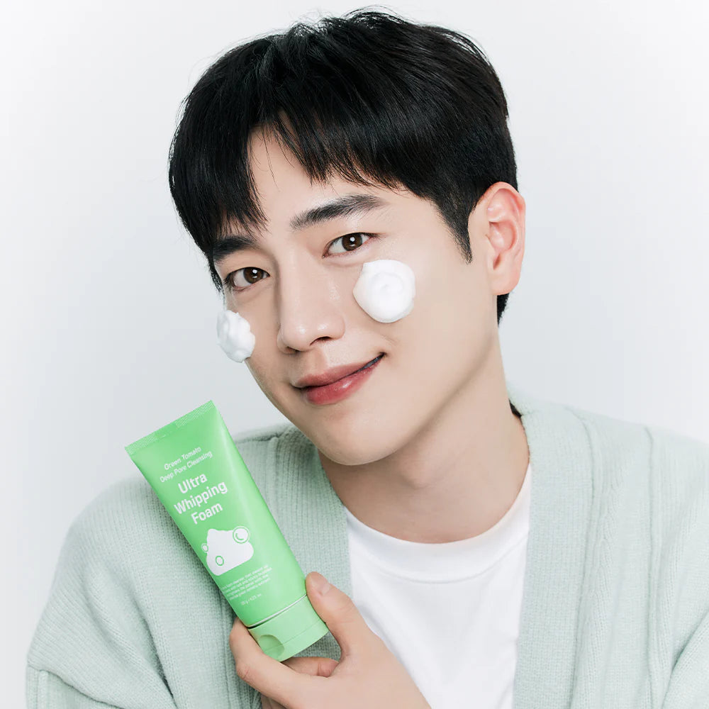 Sungboon Editor Green Tomato Deep Pore Cleansing Ultra Whipping Foam, 120g