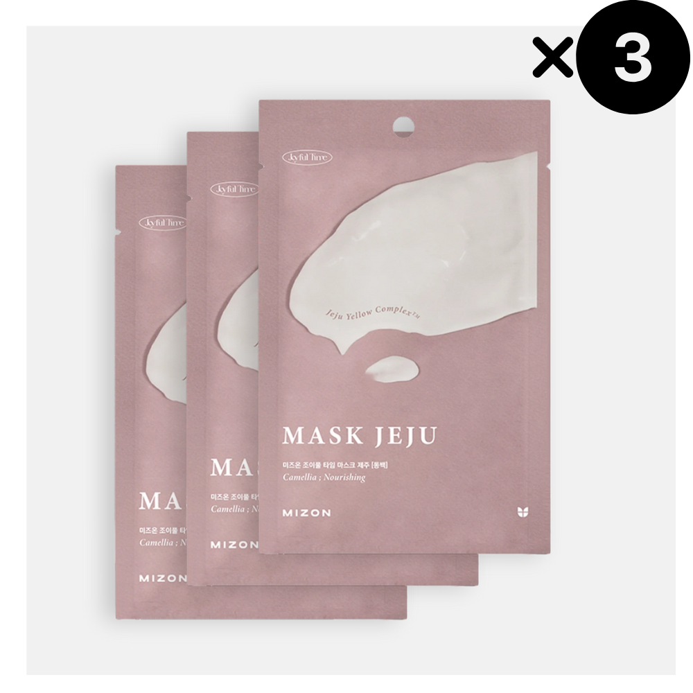 MIZON Joyful Time Mask Jeju Camellia, 3 pezzi