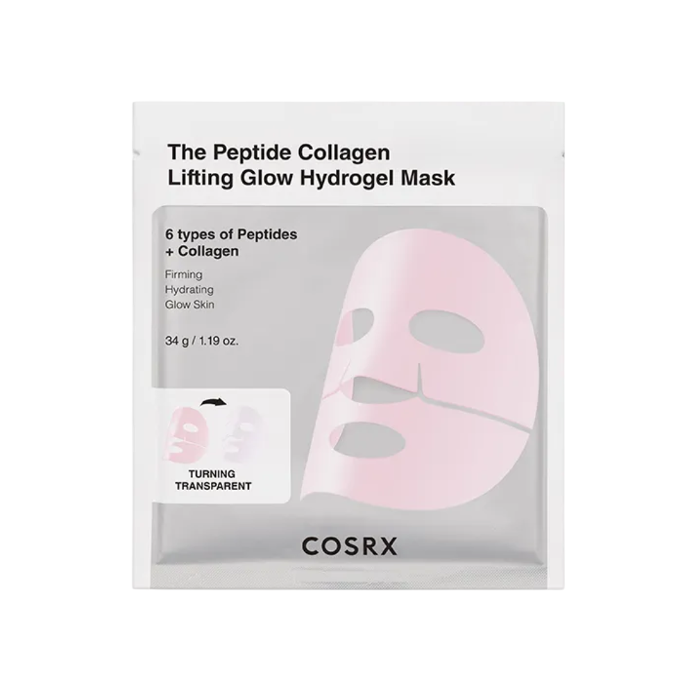COSRX The Peptide Collagen Lifting Glow Hydrogel Mask, 34g
