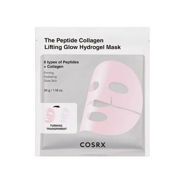 COSRX The Peptide Collagen Lifting Glow Hydrogel Mask, 34g
