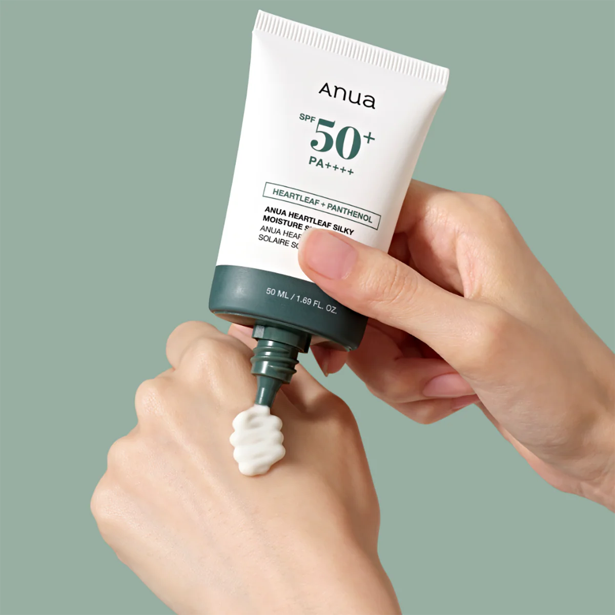 Anua Heartleaf Silky Moisture Sunscreen SPF50+ PA++++, 50ml