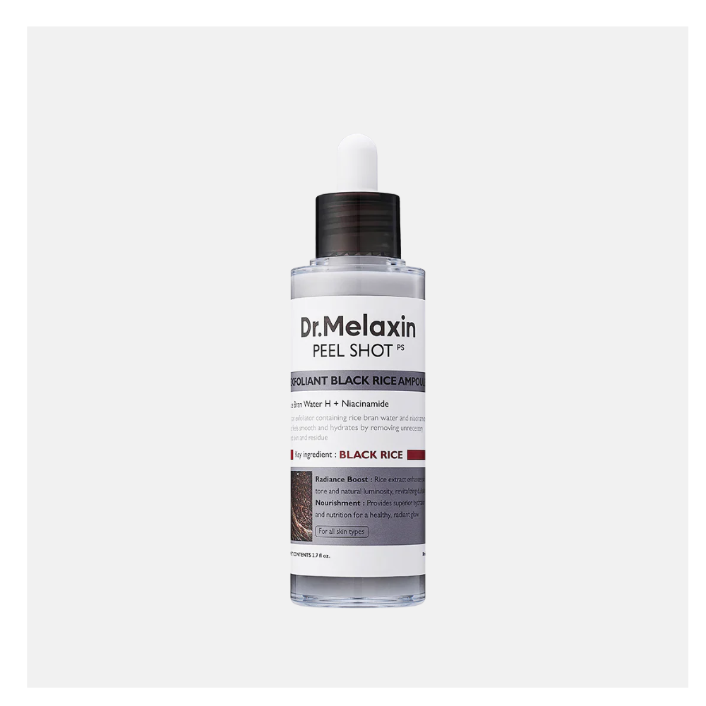 Dr. Melaxin Peel Shot Exfoliating Black Rice Ampoule, 80ml