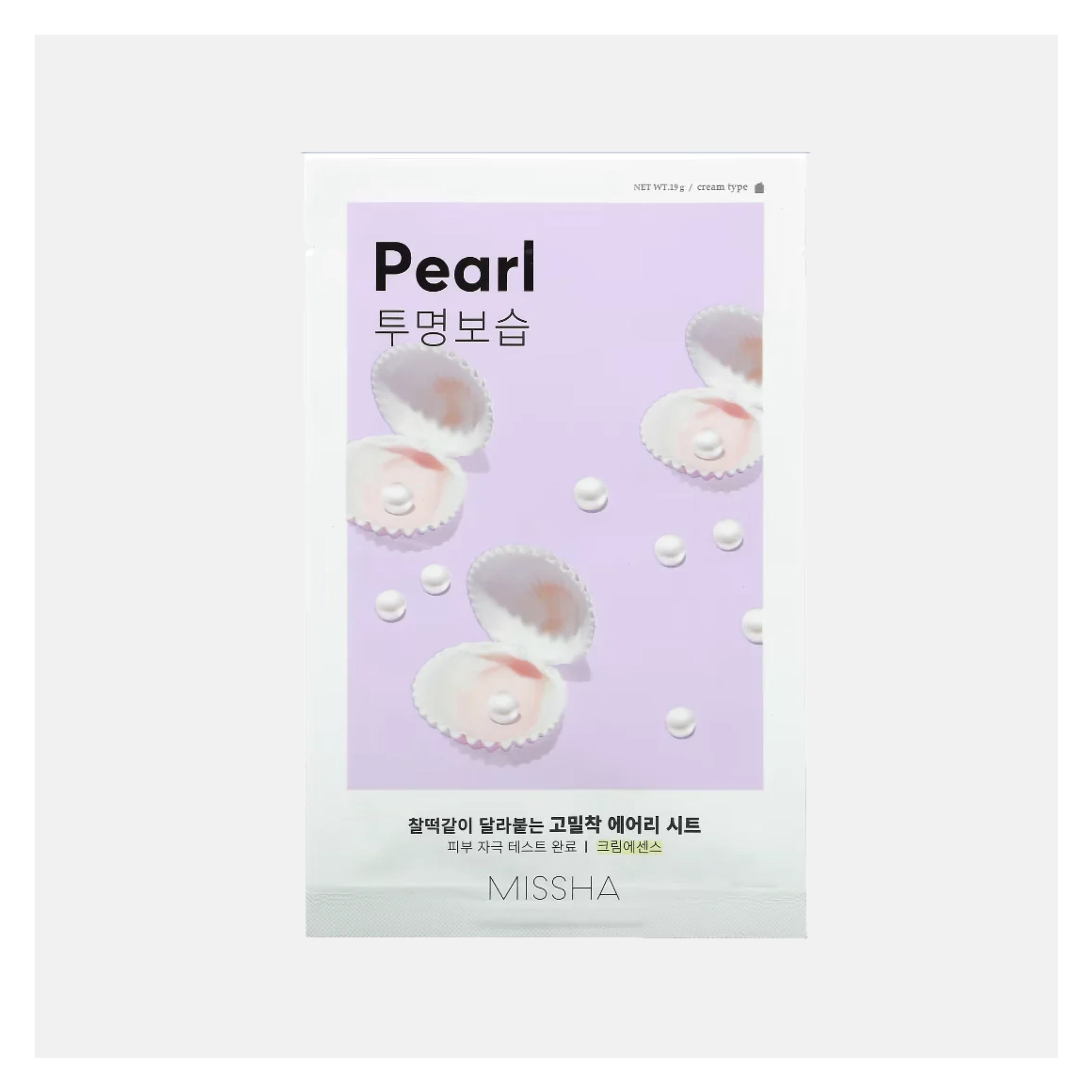 MISSHA Airy Fit Sheet Mask, Pearl