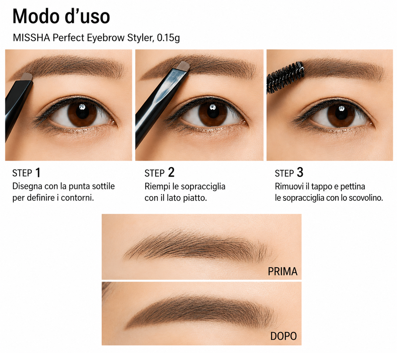 MISSHA Perfect Eyebrow Styler, 0.15g