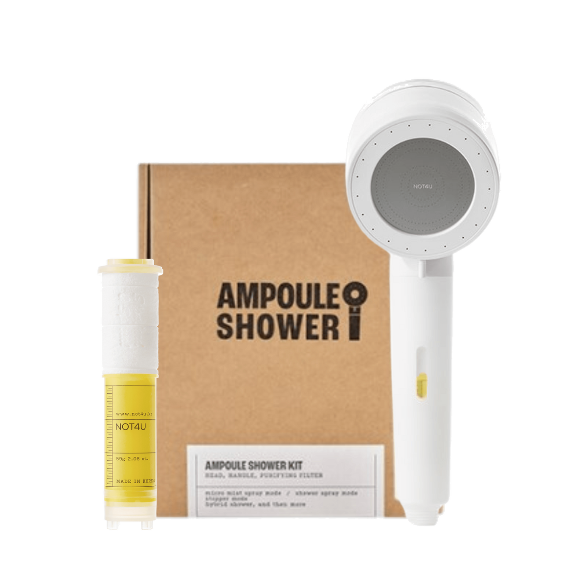 NOT4U Ampoule Shower Kit, Soffione + Vitamin Ampoule Shower Filter