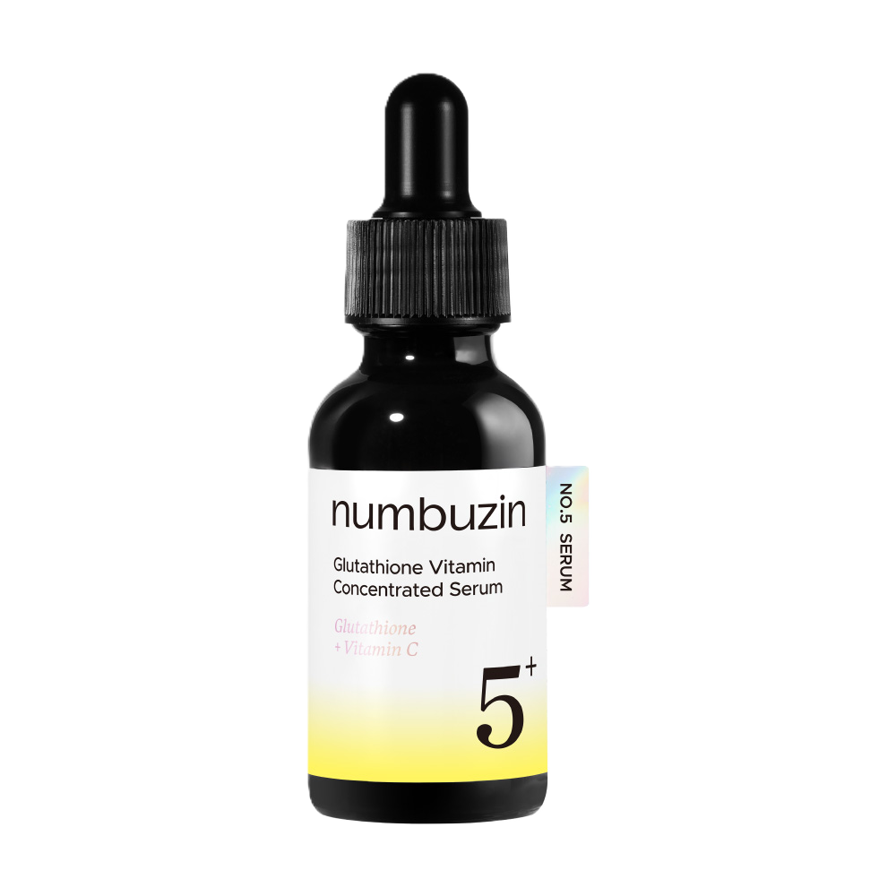 Numbuzin No.5+ Glutathione Vitamin Concentrated Serum 30ml con pipetta, packaging più recente
