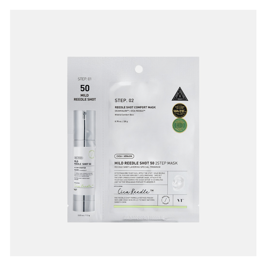 VT COSMETICS Mild Reedle Shot 50 2-Step Mask