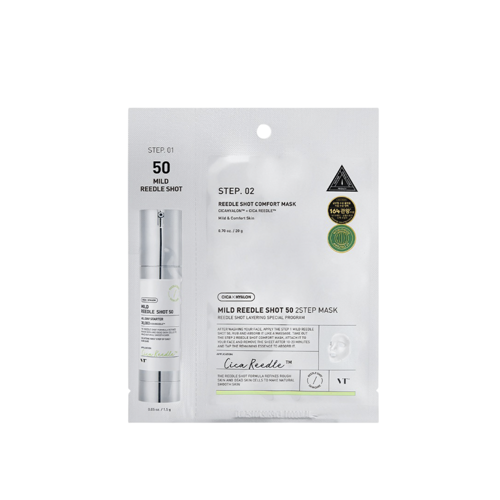 VT COSMETICS Mild Reedle Shot 50 2-Step Mask