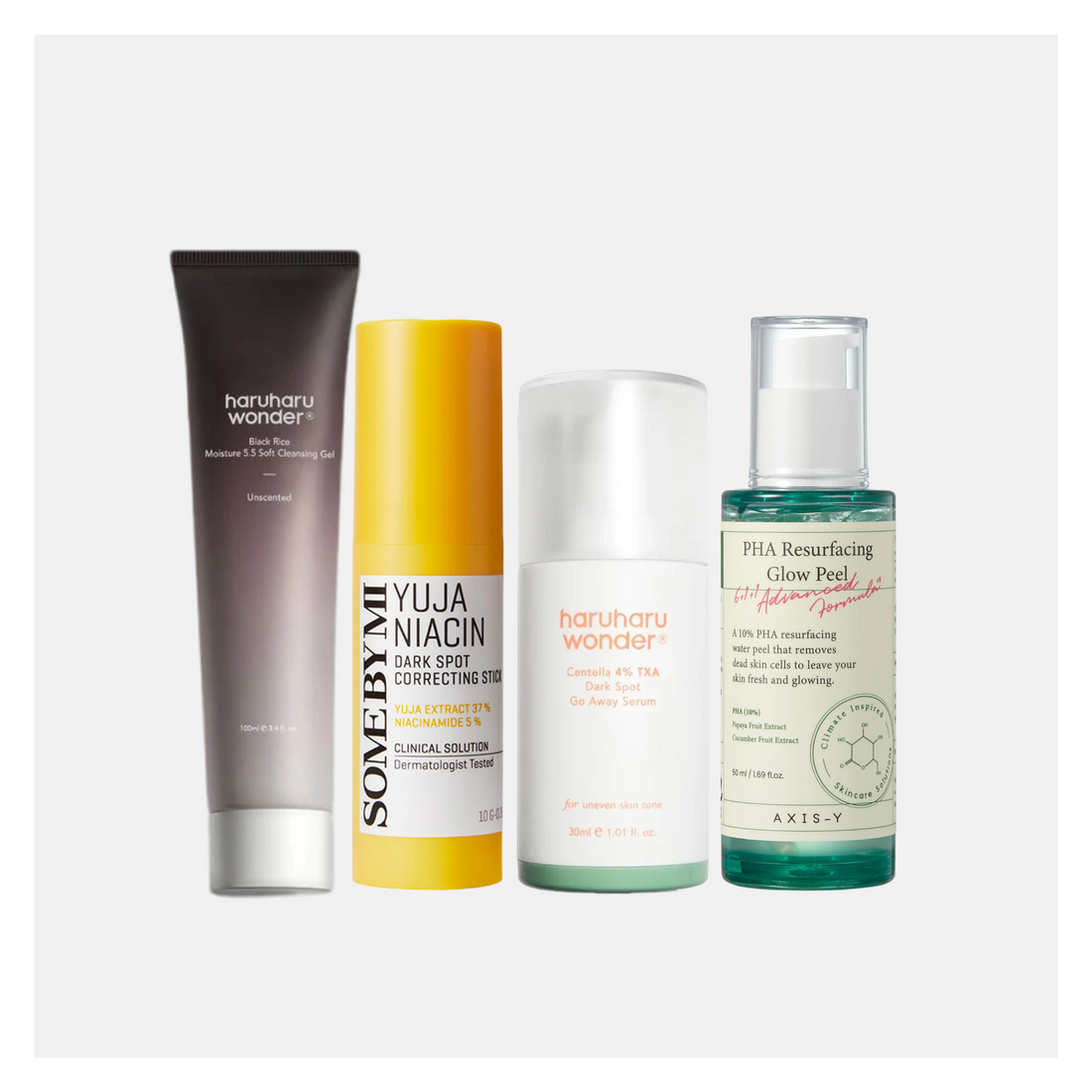 Brightening Bundle - Complete anti-blemish Korean skincare, 5 pieces