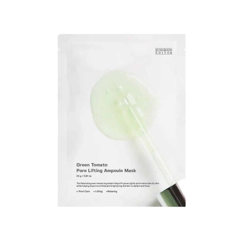 Sungboon Editor Green Tomato Pore Lifting Ampoule Mask, 23 g