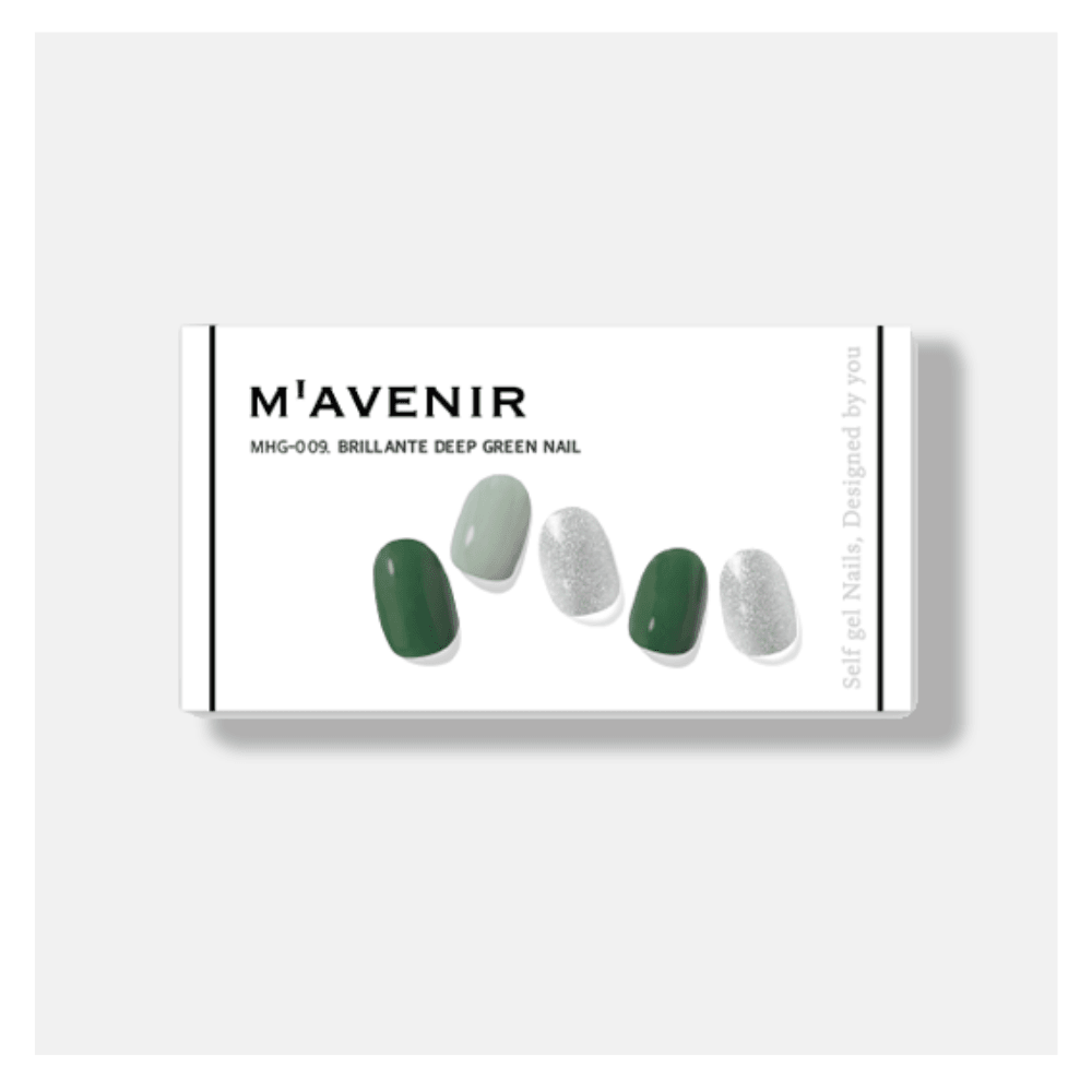 Adhesive Gel Nails - BRILLANT DEEP GREEN