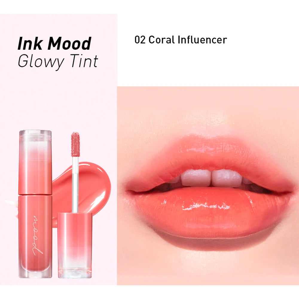 PERIPERA Ink Mood Glowy Tint, 4g, 02 Coral Influencer